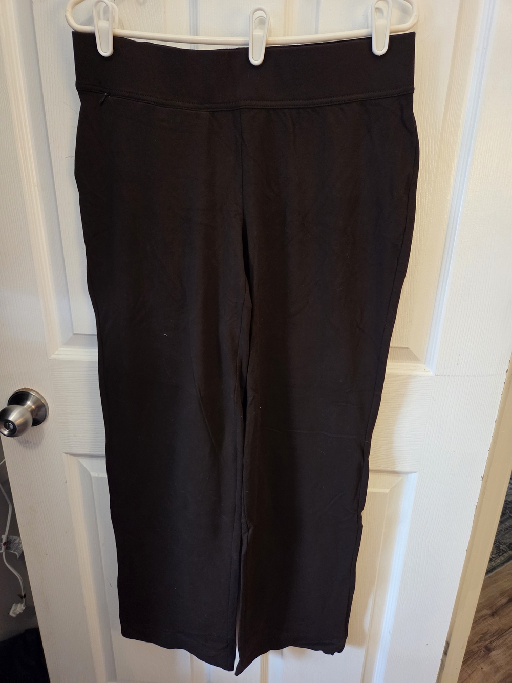 Lands' End Brown Wide-Leg Track Pants